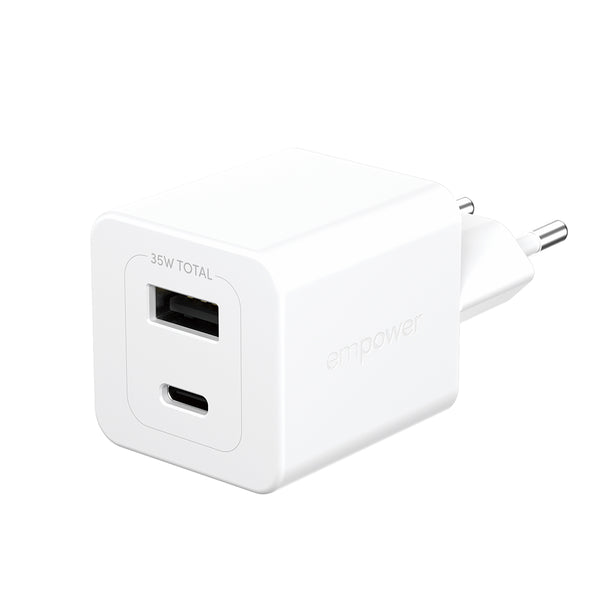 empower by PanzerGlass Turbo 35W GaN Adapter  USB-C + USB-A