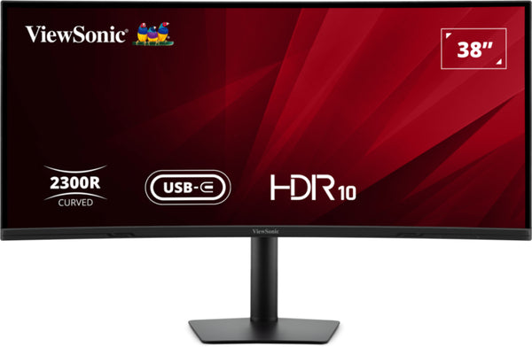 Viewsonic VA3820C LED display 96,5 cm (38) 3840 x 1600 pixel Wide Quad HD+ Sort