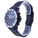 Emporio Armani herreur Ar80050 sort Ion belagt rustfrit stål Chronograph