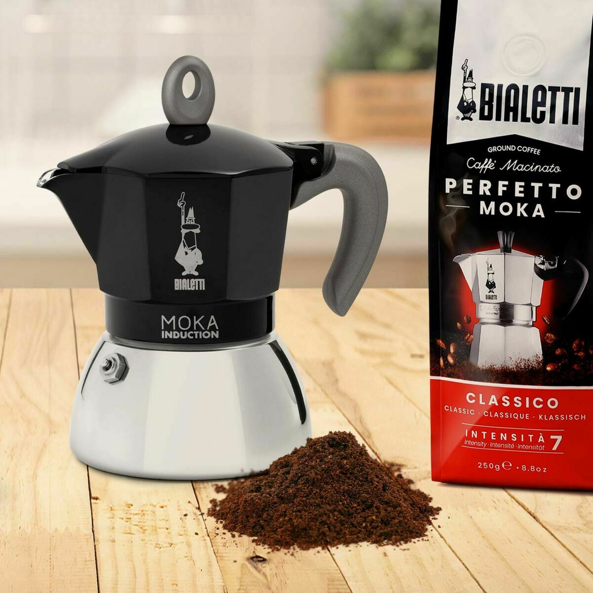 Italiensk Kaffekande Bialetti 0006936/NP Sort Grå Metal Aluminium