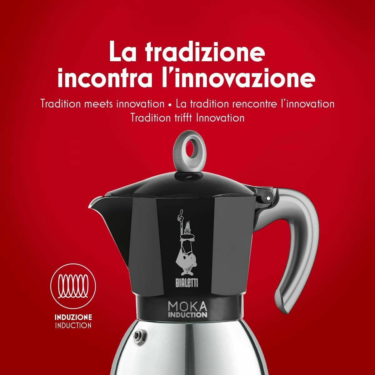 Italiensk Kaffekande Bialetti 0006936/NP Sort Grå Metal Aluminium