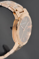 Burberry dameur The City roseguld PVD-belægning Bu9005