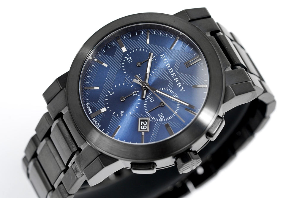 Burberry herreur Chronograph The City Gun Metal Bu9365