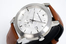 Burberry herreur The City sølv brun Bu9904
