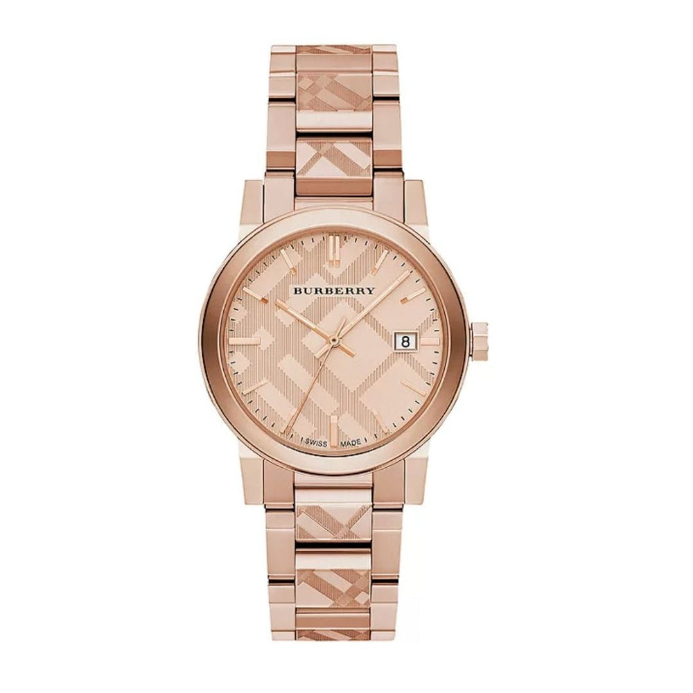Burberry Unisex ur The City Engraved Check ur Bu9039