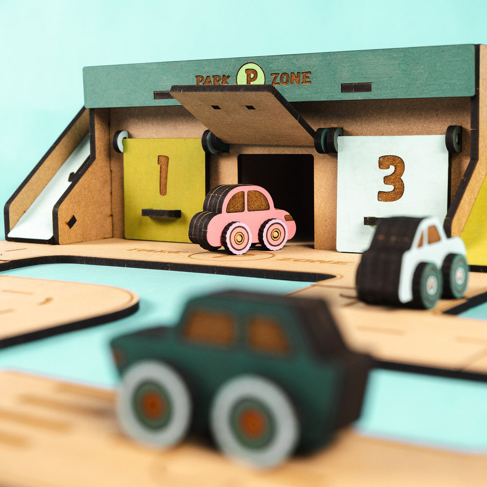 Byens parkeringszone | Crateit Town