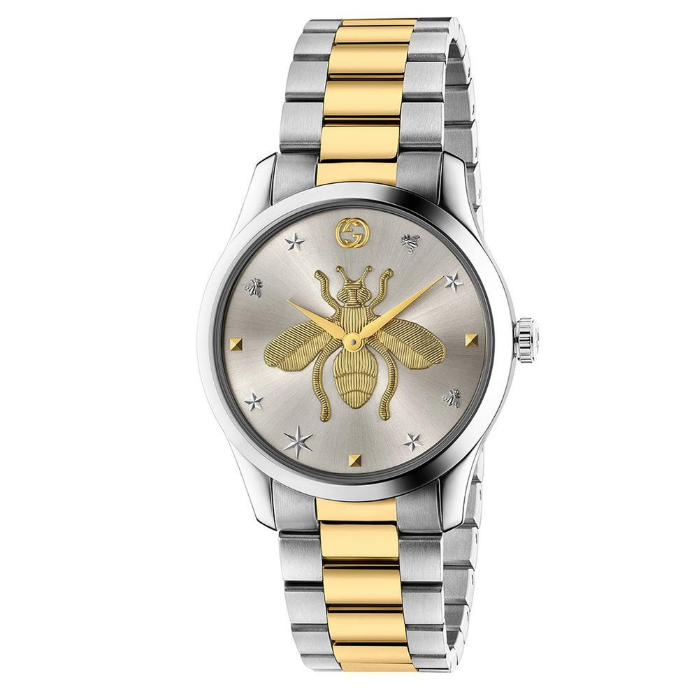Gucci G-Timeless Iconic ur i stål med guldfarvet PVD-belægning YA1264131