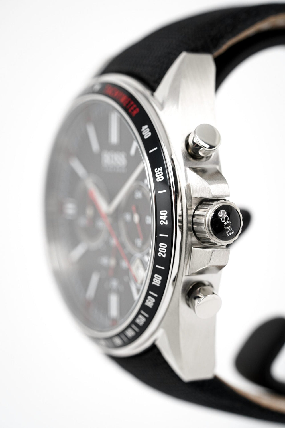 Hugo Boss Men S ur Chronograph sort Driver Fabric læder Hb1513087