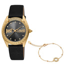 Just Cavalli Brillante læder guld ur