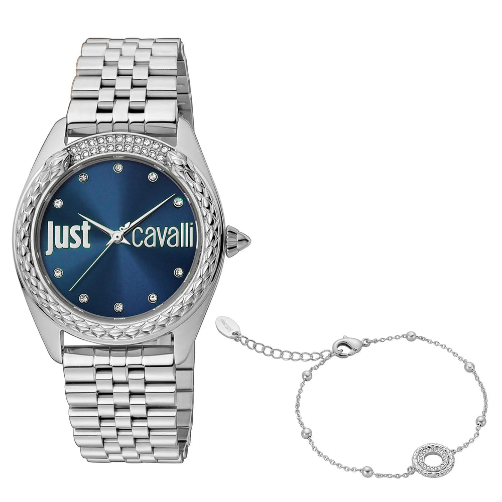 Just Cavalli Brillante stål ur