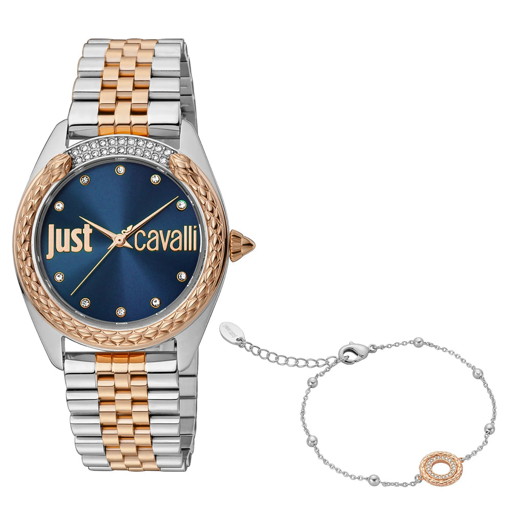 Just Cavalli Brillante Two Tones blå ur