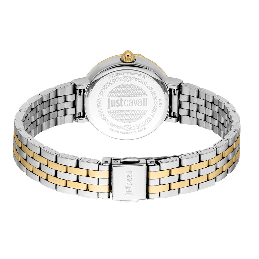Just Cavalli Brave Snake Two Tones YG blå ur