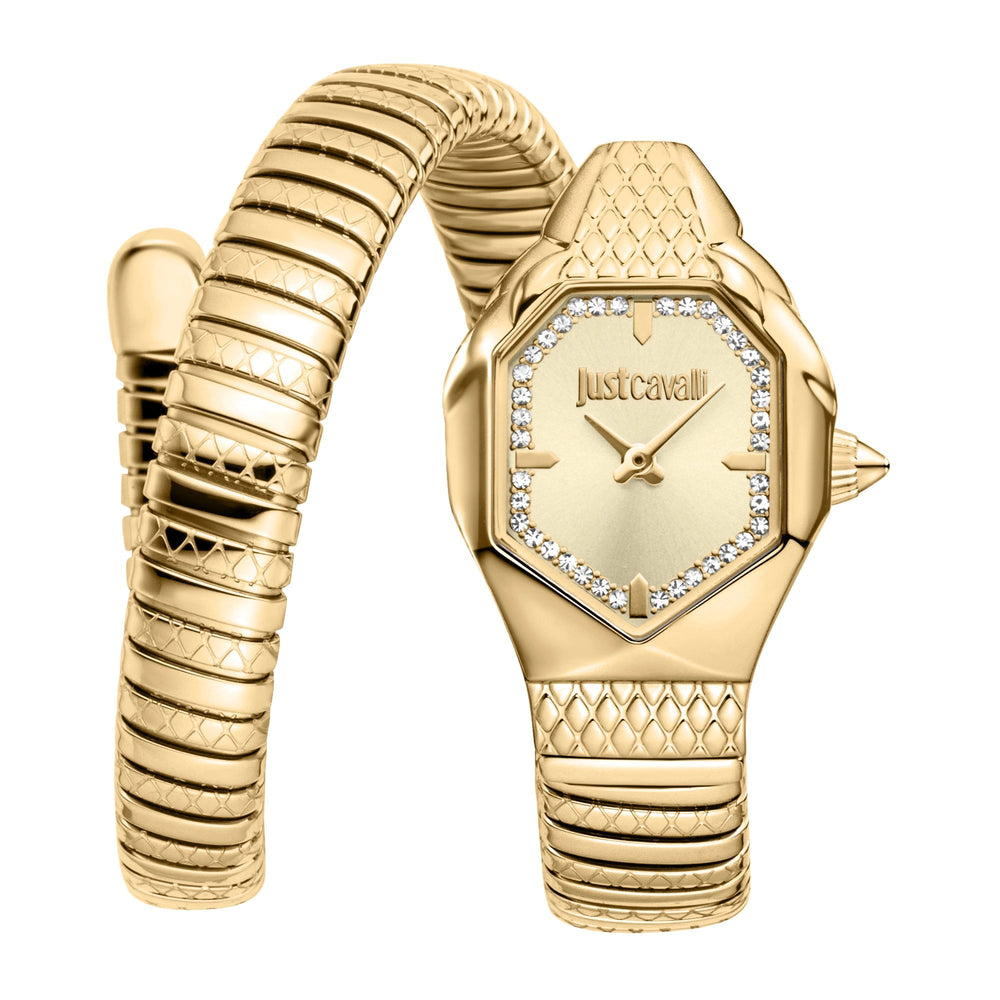 Just Cavalli Aria guldfarvet Champagne ur