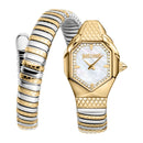 Just Cavalli Aria Two Tones YG sølv MOP ur