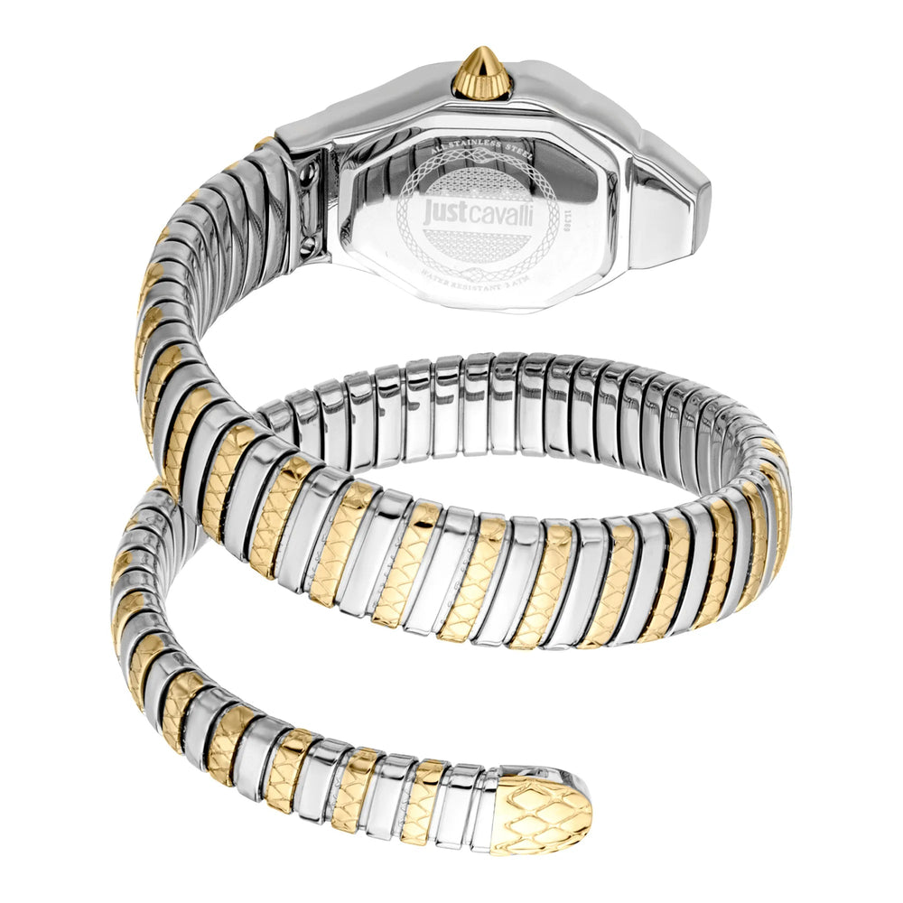 Just Cavalli Aria Two Tones YG sølv MOP ur