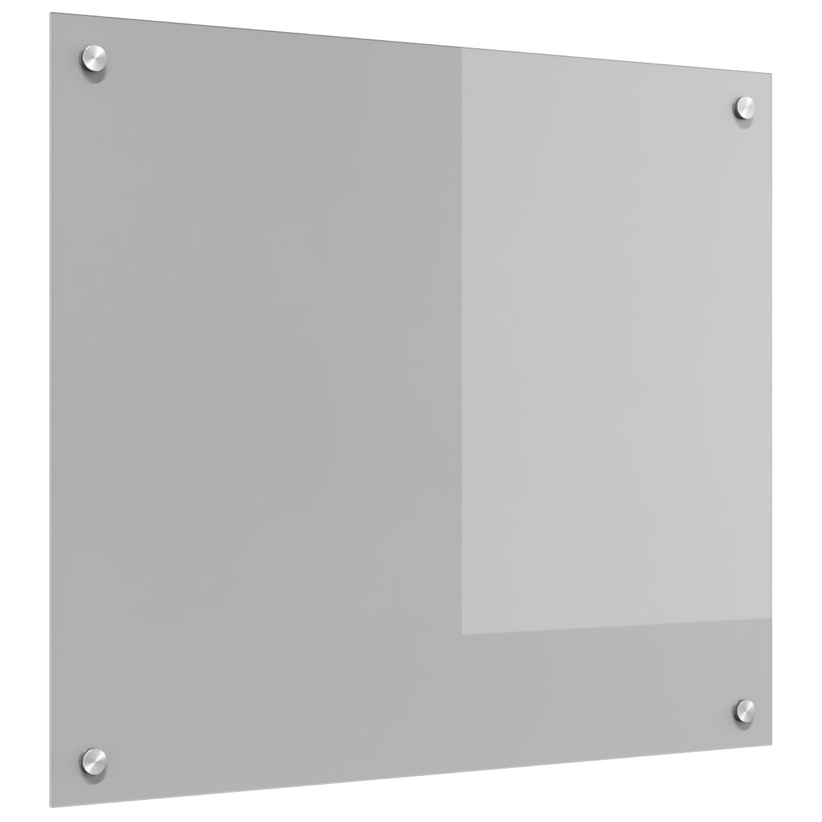 Køkken Backsplash Lys Grå 70X60X0,6 Cm Hærdet Glas