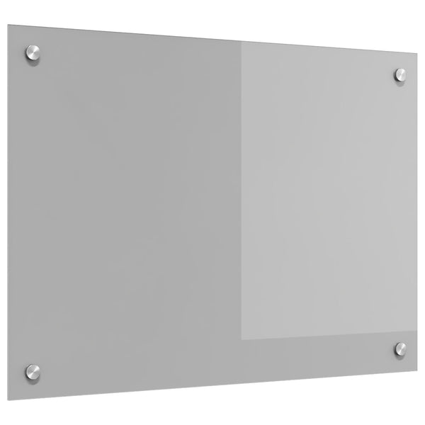 Køkken Sprøjteliste Lys Grå 70X50X0,6 Cm Hærdet Glas