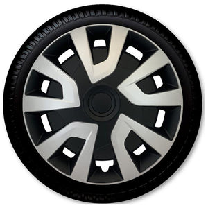 16" Revo VAN Silver/Black hjulkapselsæt