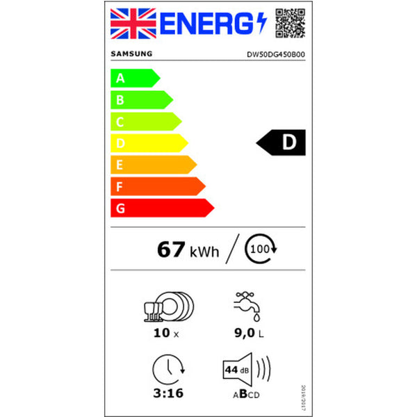 Opvaskemaskine Samsung DW50DG450B00ET 45 cm