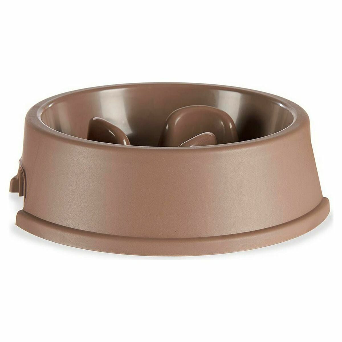 Spis langsomt-madskåle til kæledyr Mascow Beige Plastik 1,5 L 27 x 7,5 x 27 cm (12 enheder)
