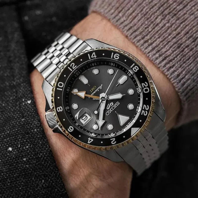 Seiko 5 Sports GMT Automatic gråt herreur SSK021K1