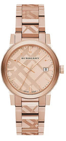Burberry Unisex ur The City Engraved Check ur Bu9039