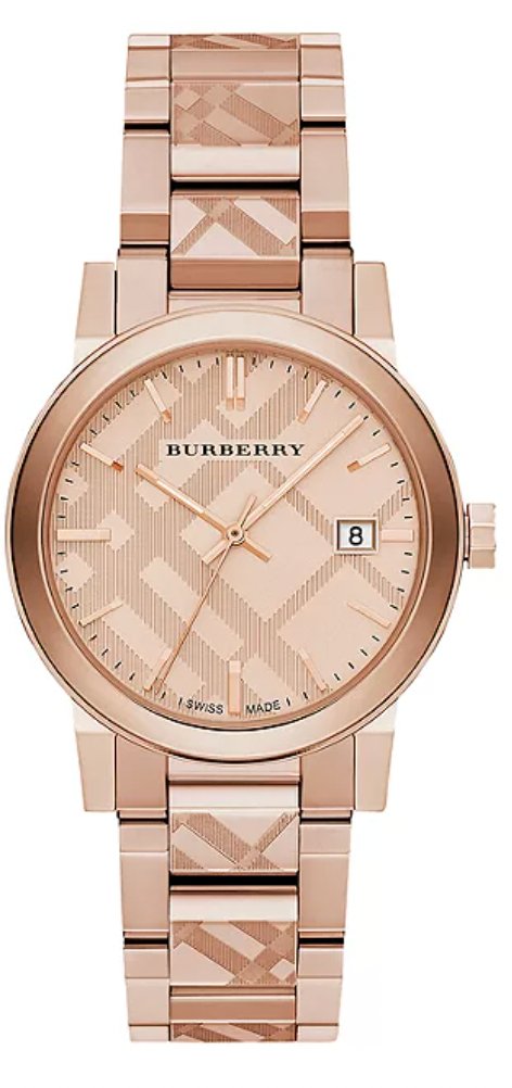 Burberry Unisex ur The City Engraved Check ur Bu9039