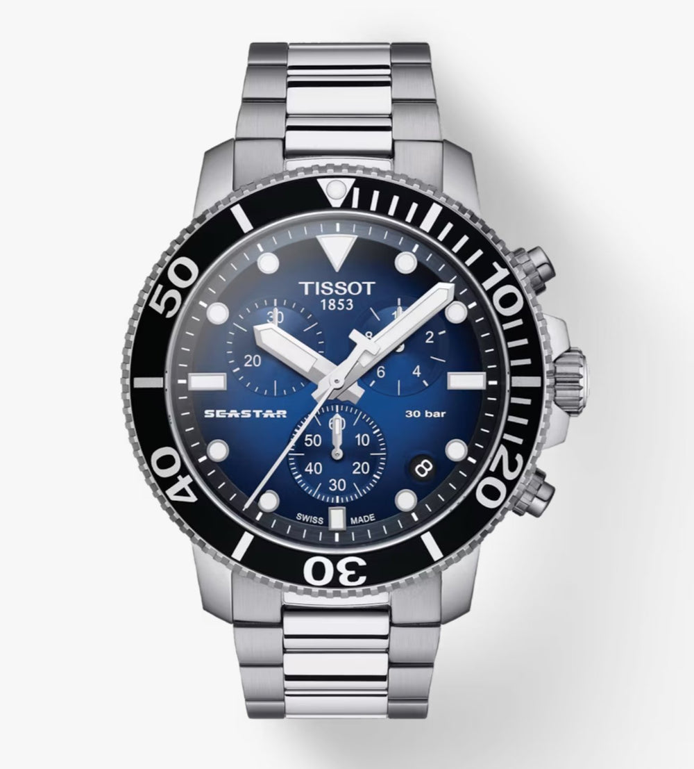 Tissot Chronograph ur Seastar 1000 blå T120.417.11.041.01