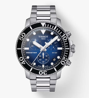 Tissot Chronograph ur Seastar 1000 blå T120.417.11.041.01