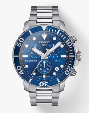 Tissot Chronograph ur Seastar 1000 blå T120.417.11.041.00