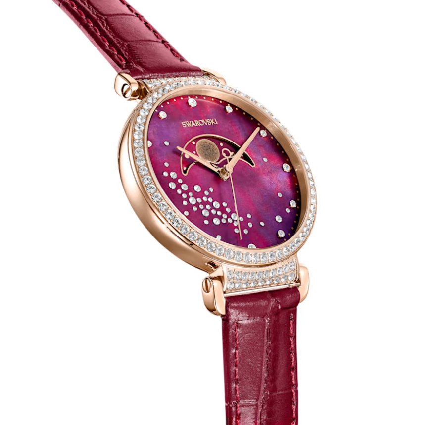 Swarovski ur Passage Moon Phase rød 5613323