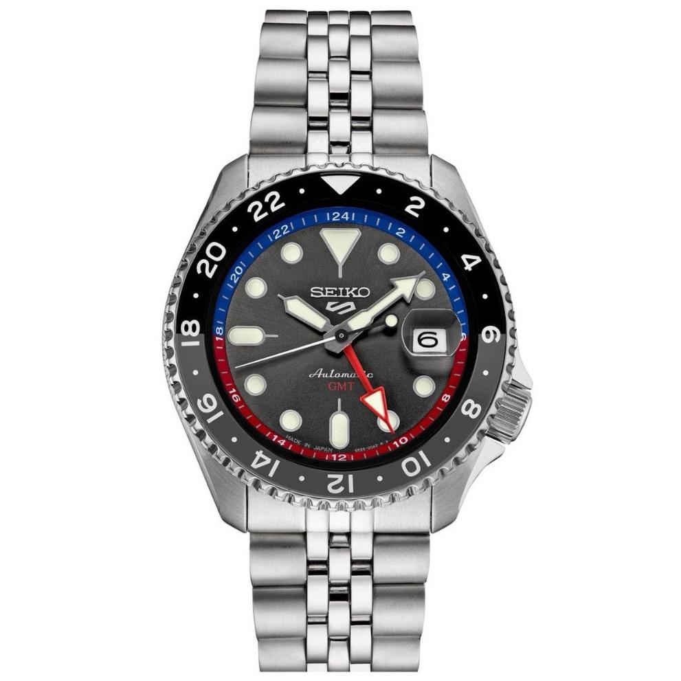 Seiko 5 Sports GMT Automatic sølv herreur SSK019K1
