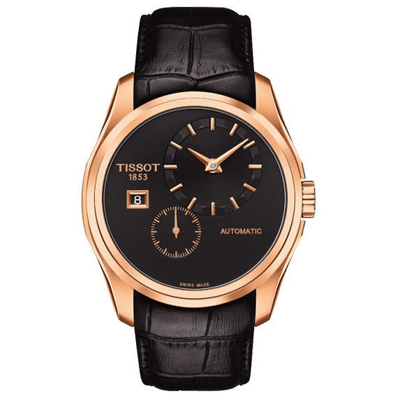 Tissot herreur Couturier Small Second roseguld T Classic Automatic Couturier Powermatic 80 Date lilla roseguld