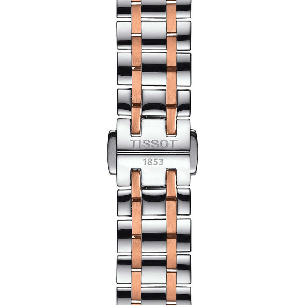 Tissot Ladies Automatic Watch Chemin Des Tourelles Powermatic 80 Two Tone Rose Helvetic Pride T0992072211802