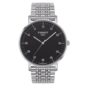 Tissot herreur Everytime 42mm sort sølv T109.610.11.077.00