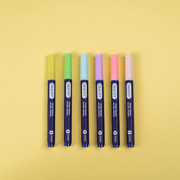 Pastel Tuscher Crateit | 1mm – 6 stk.