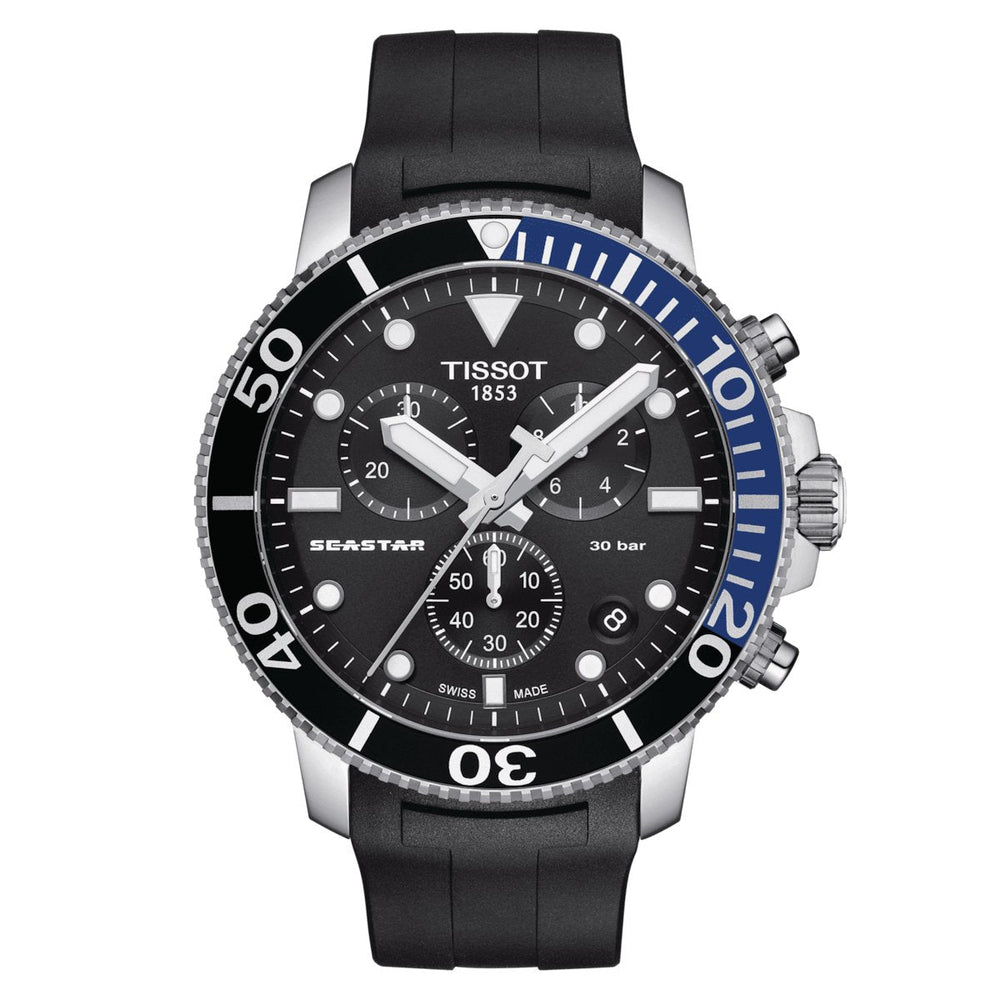 Tissot Seastar 1000 Chronograph sort herreur T120.417.17.051.02