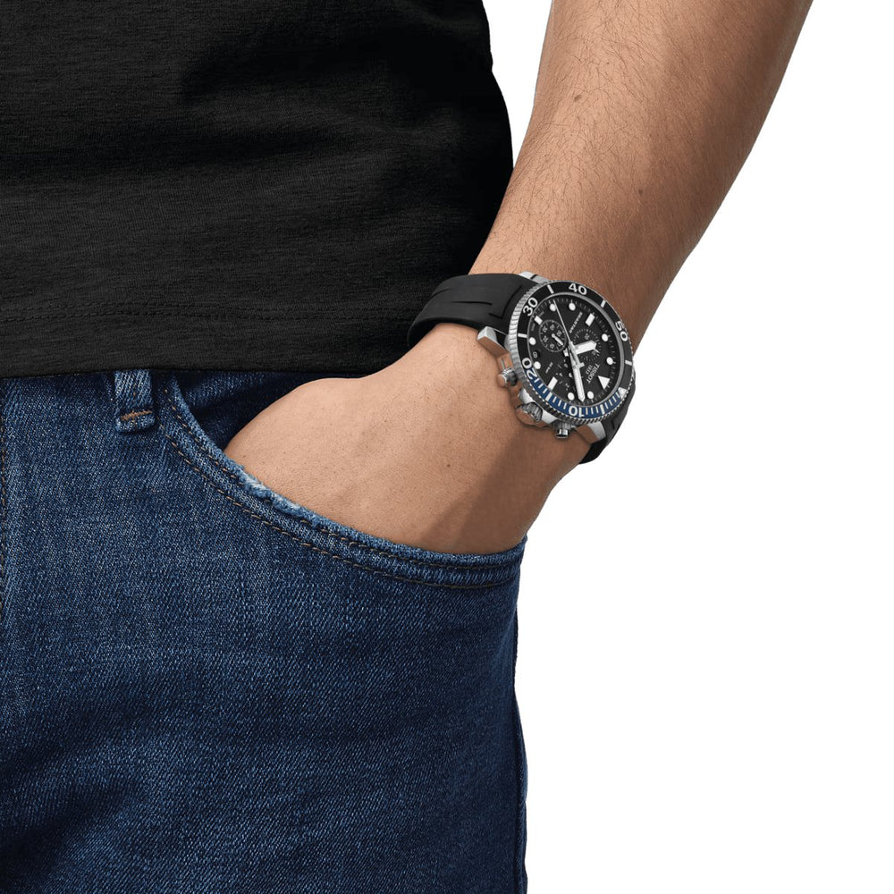 Tissot Seastar 1000 Chronograph sort herreur T120.417.17.051.02