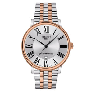 Tissot herreur Carson Automatic Powermatic 80 Premium 40mm stål Rose T122.407.22.033.00