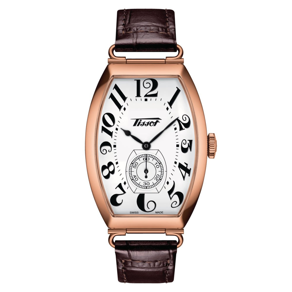 Tissot dameur Heritage Porto Hand Wind hvid brun T128.505.36.012.00