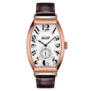 Tissot dameur Heritage Porto Hand Wind hvid brun T128.505.36.012.00