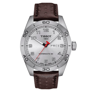 Tissot herreur PRS 516 Automatic 42mm Powermatic 80 sølv brun T131.430.16.032.00