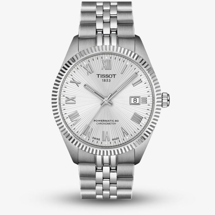 Tissot Ballade Powermatic 80 COSC sølv skive ur T156.408.11.033.00