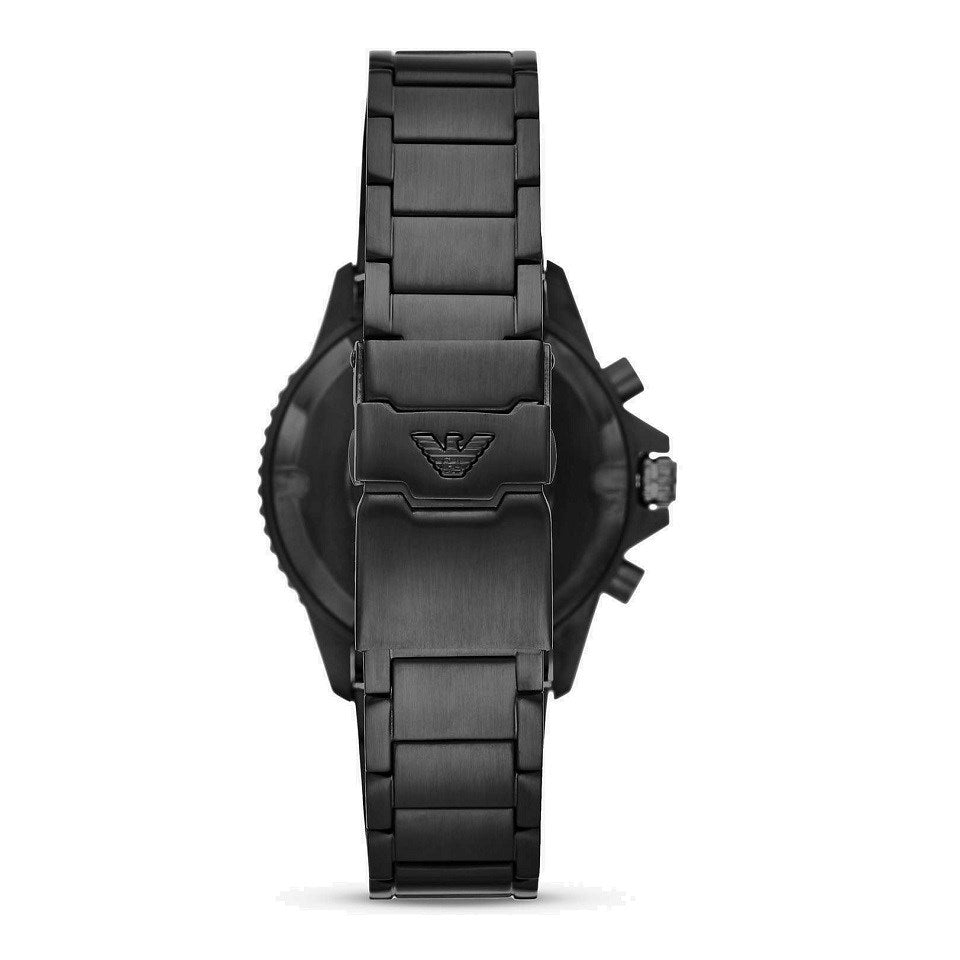 Emporio Armani herreur Ar11363 sort rustfrit stål Chronograph