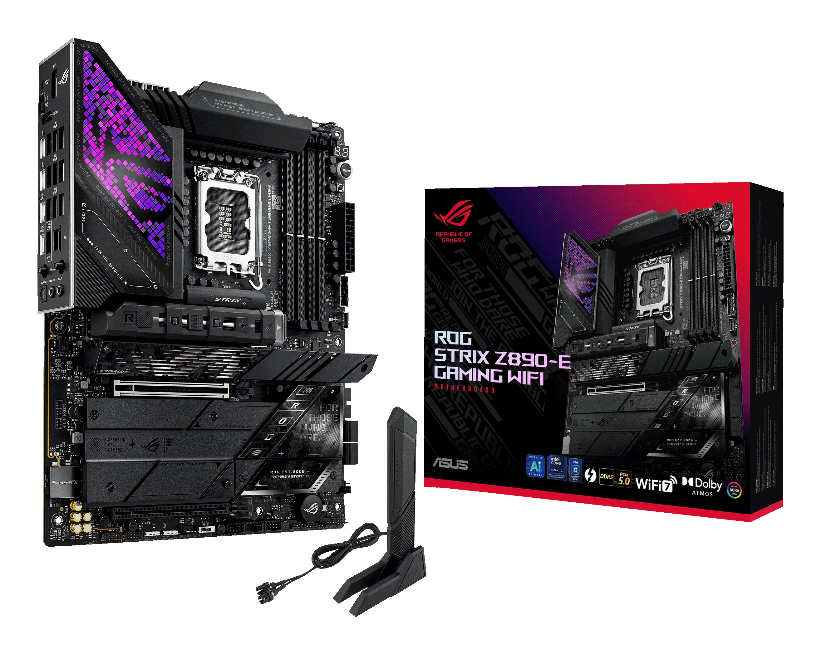 ASUS ROG STRIX Z890-E GAMING WIFI ATX LGA1851 sokkel Intel Z890