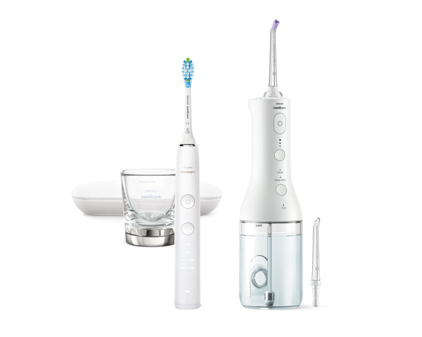 Philips Sonicare DiamondClean 9000 HX3886 Tandbørste og oral skyller-sæt