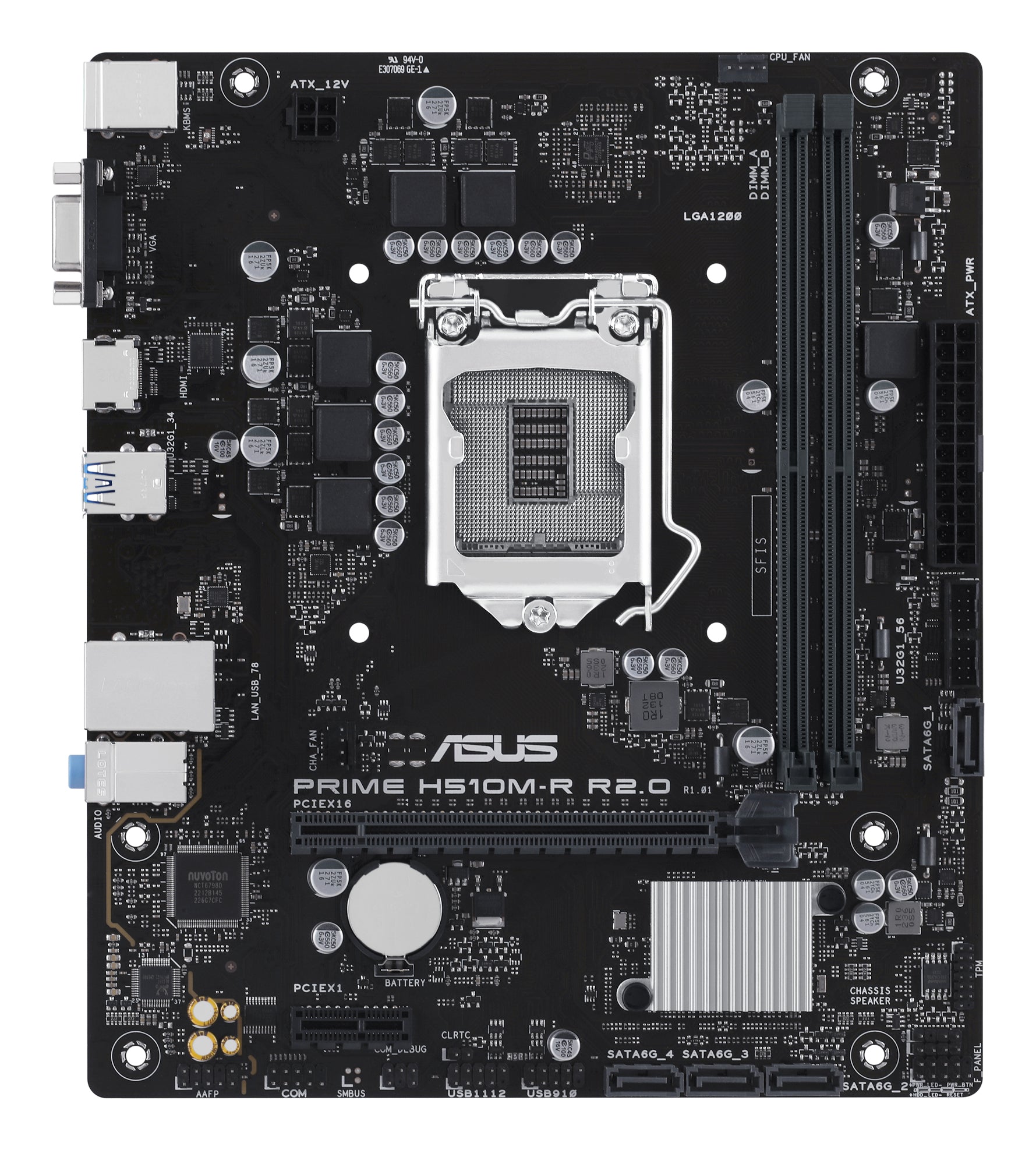 ASUS PRIME H510M-R R2.0 Micro-ATX LGA1200 sokkel Intel H470