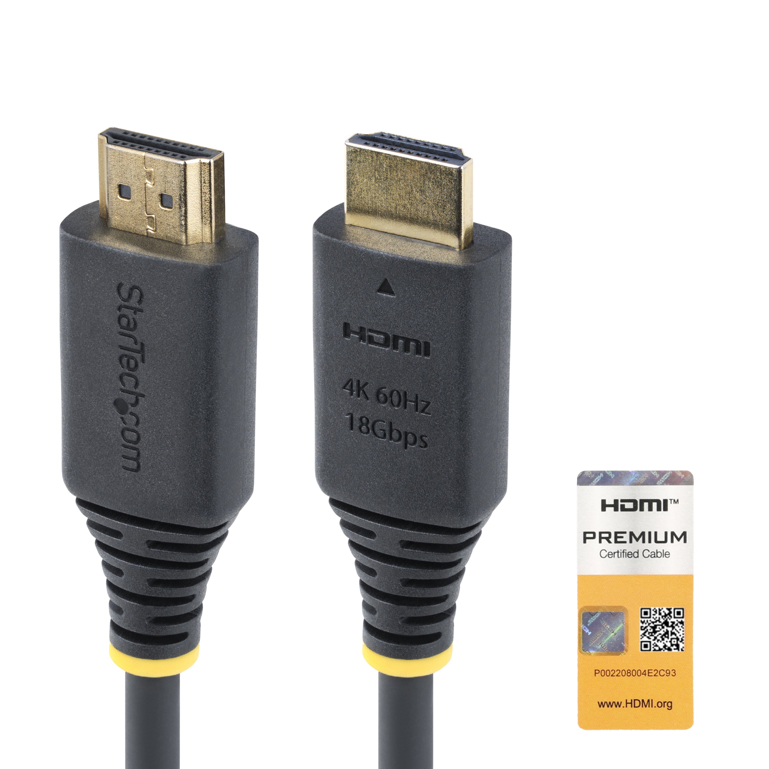 StarTech.com HDMI-kabel med Ethernet HDMI 2m Sort