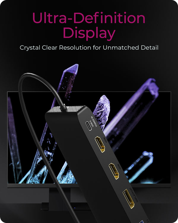 ICY BOX 11-in-1 Mobile Triple Video Output Dockingstation