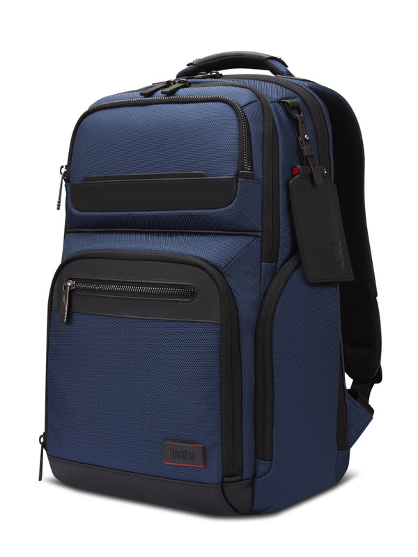 Lenovo ThinkPad Executive 16 Backpack, 22L capacity, 36.2 x 25.3 x 2.2 cm, 1.8kg, Outside Fabric Material  polyester 88%, leather 12%, Navy
